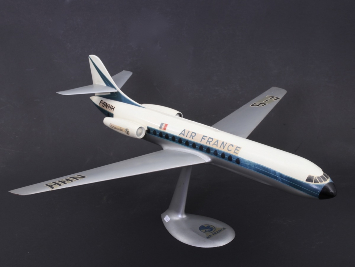 AIR FRANCE CARAVELLE MAQUETTE D'AGENCE METAL ANONYME ANONYM
