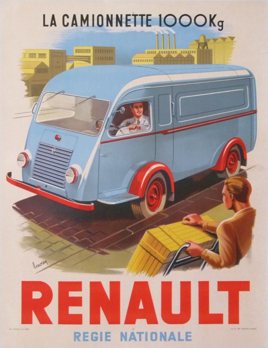 En vente :  LA CAMIONNETTE 1000KG RENAULT REGIE NATIONALE